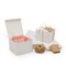 White Paper Gift Boxes with Lids, Bulk Set with Twine and Gift Tags (5x5x3.5 In, 30 Pack)